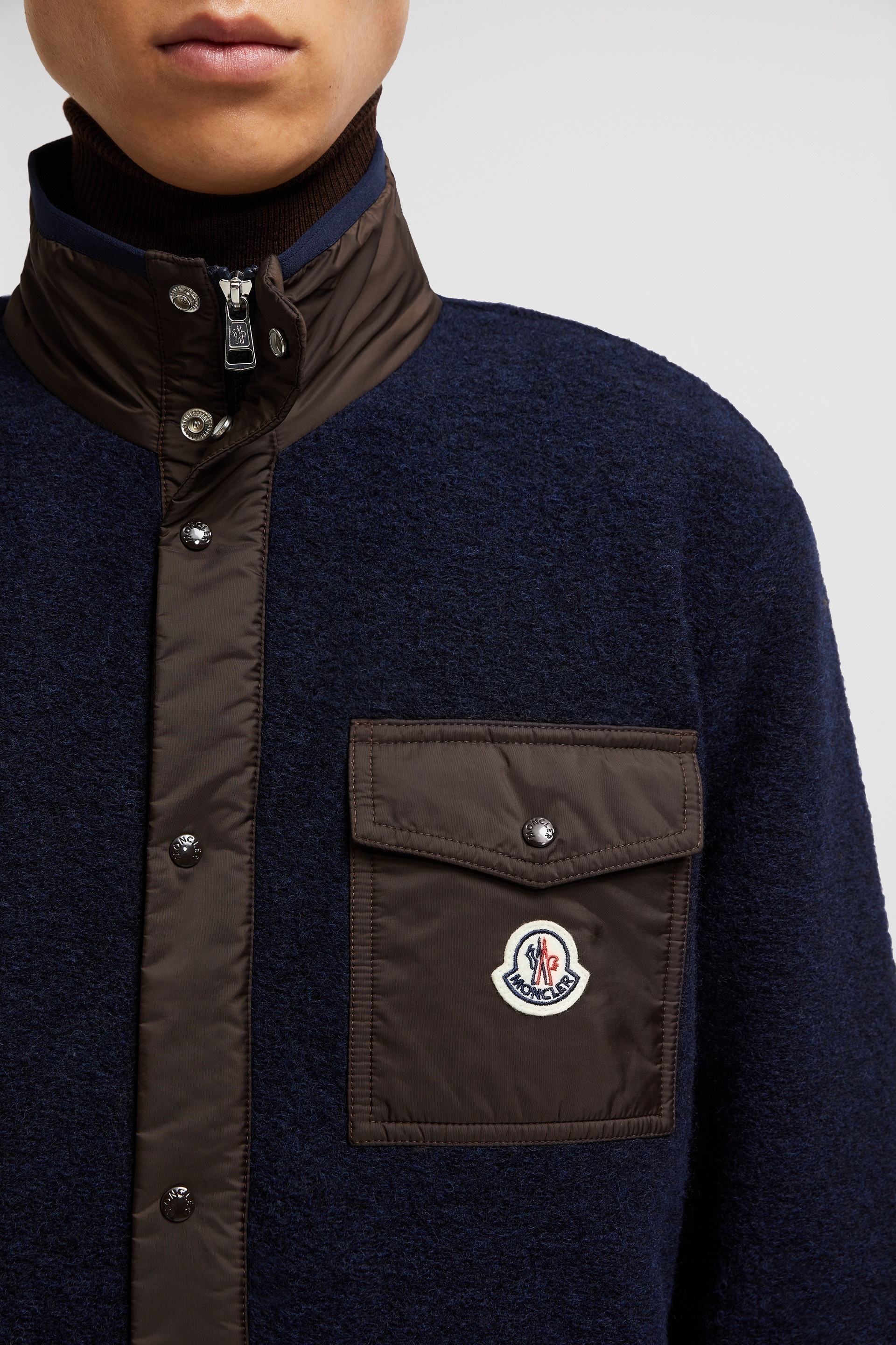 Wool Blend Zip-Up Sweatshirt - 7