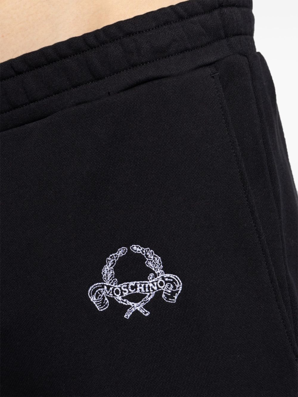 logo-embroidered trousers - 5