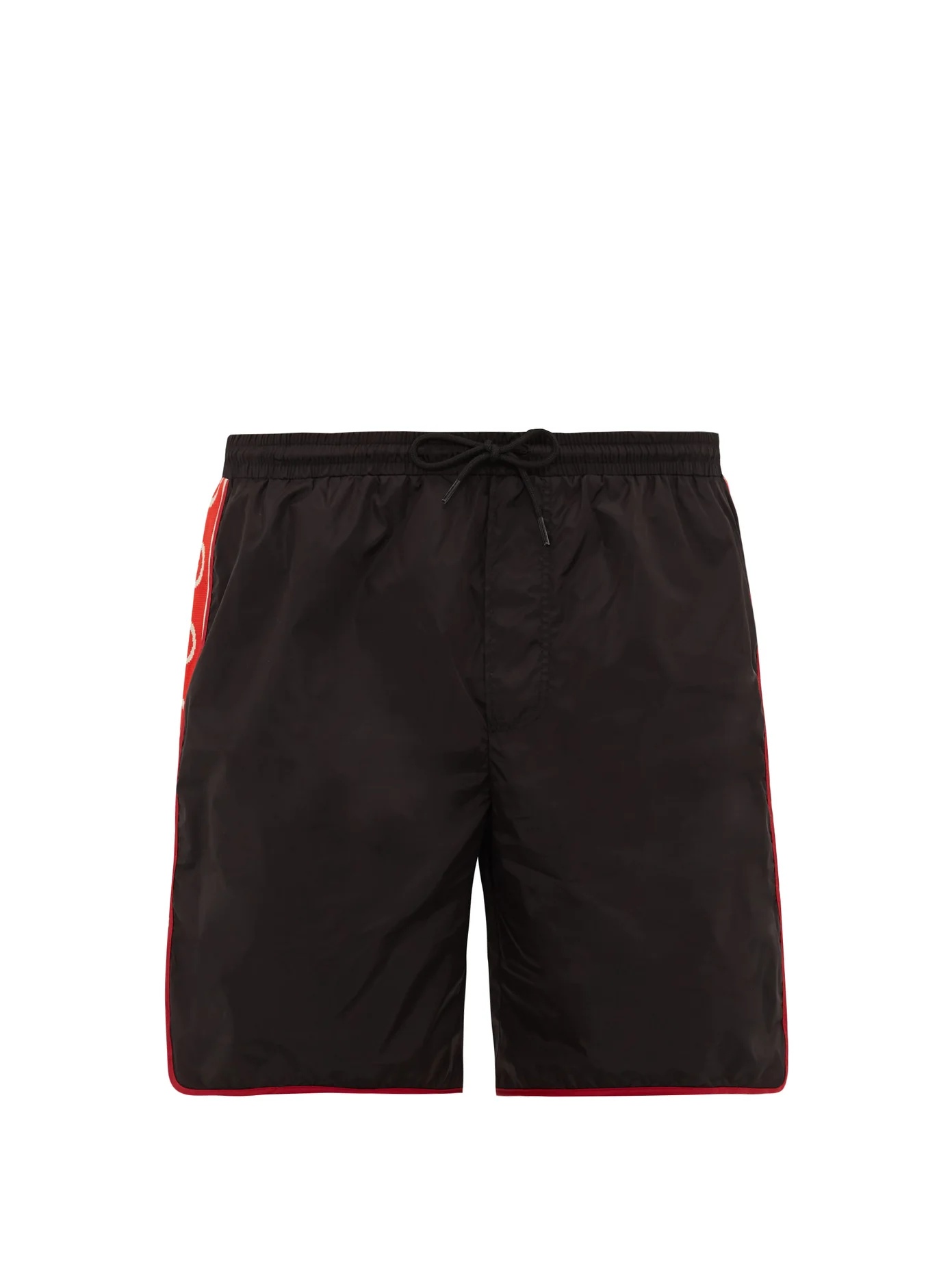 Logo-stripe swim shorts - 1