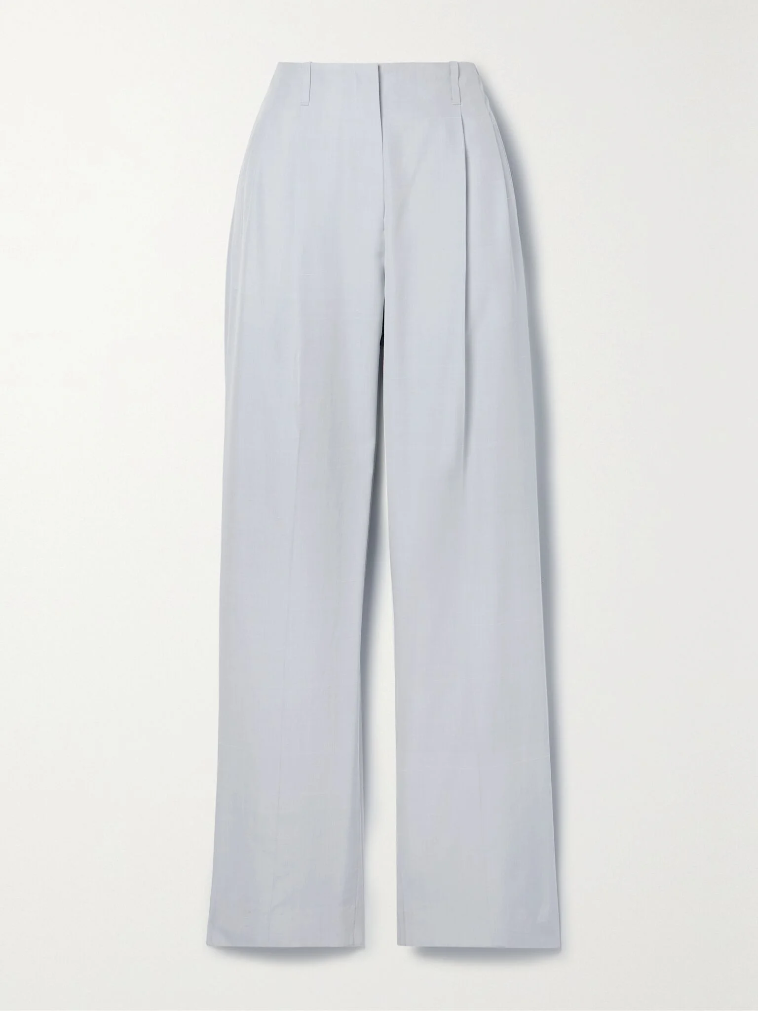 Gaugin pleated silk wide-leg pants White - 1