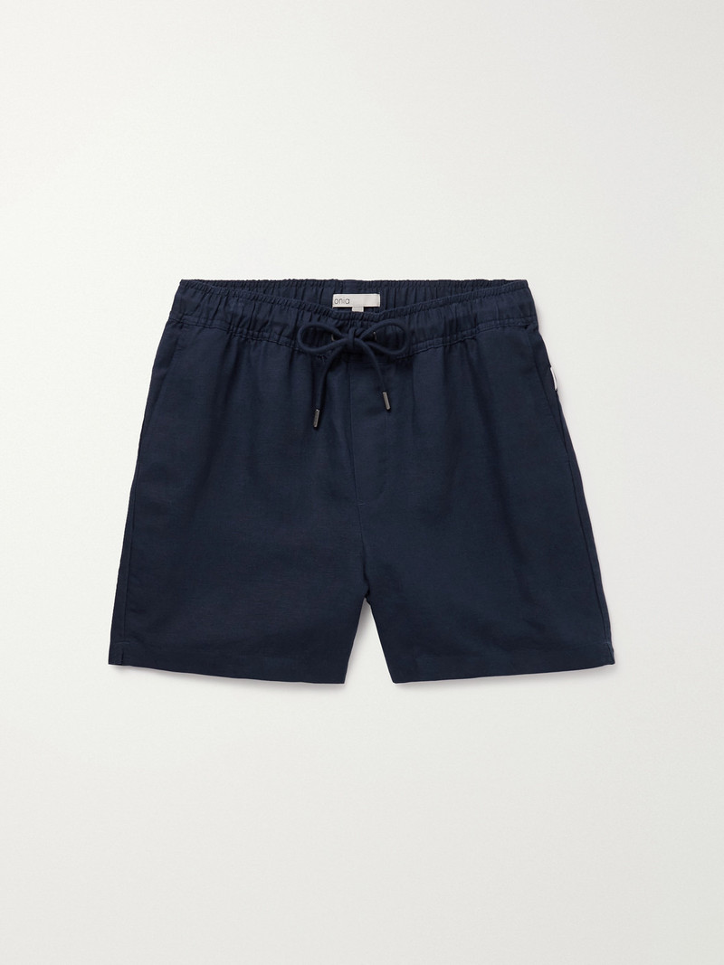 Air Straight-Leg Linen and Lyocell-Blend Drawstring Shorts 1