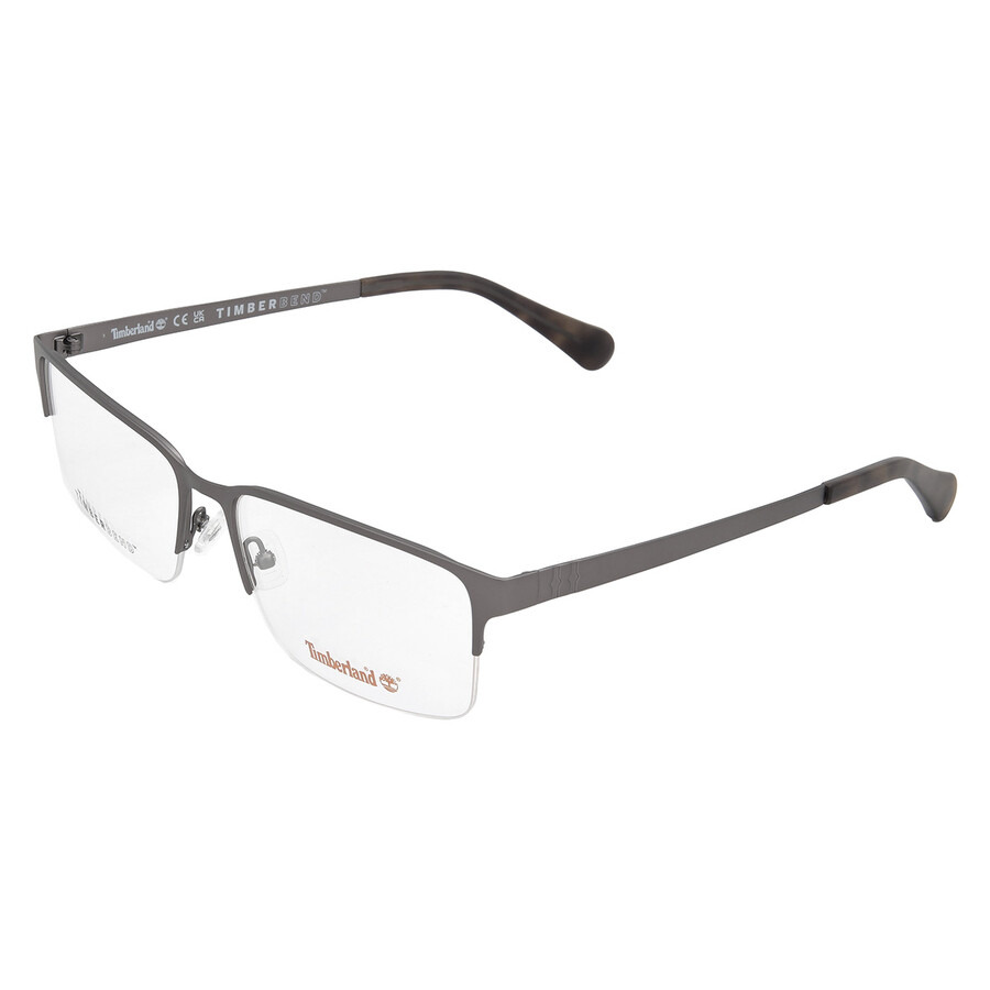 Timberland Demo Rectangular Men's Eyeglasses TB50037 007 64 - 4