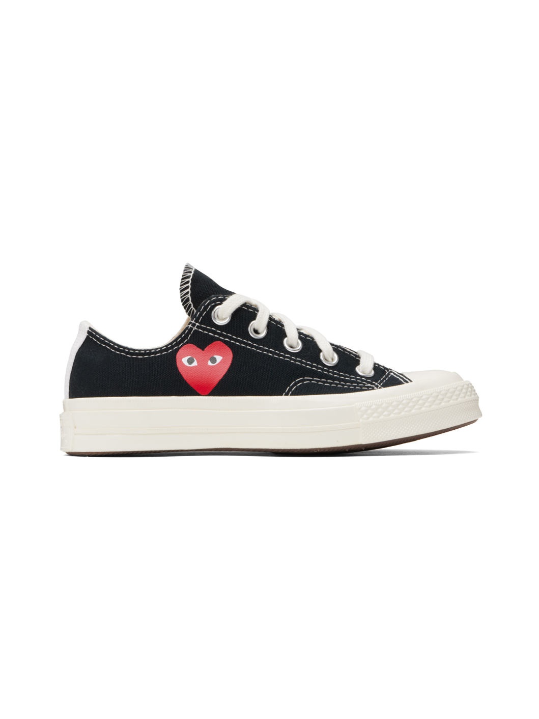 Comme des Garcons PLAY Black Converse Edition Chuck 70 CDG OX Sneakers ssense REVERSIBLE