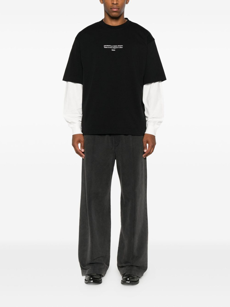 Off-White Made On Earth, Designed On A Plane T-shirt outlook