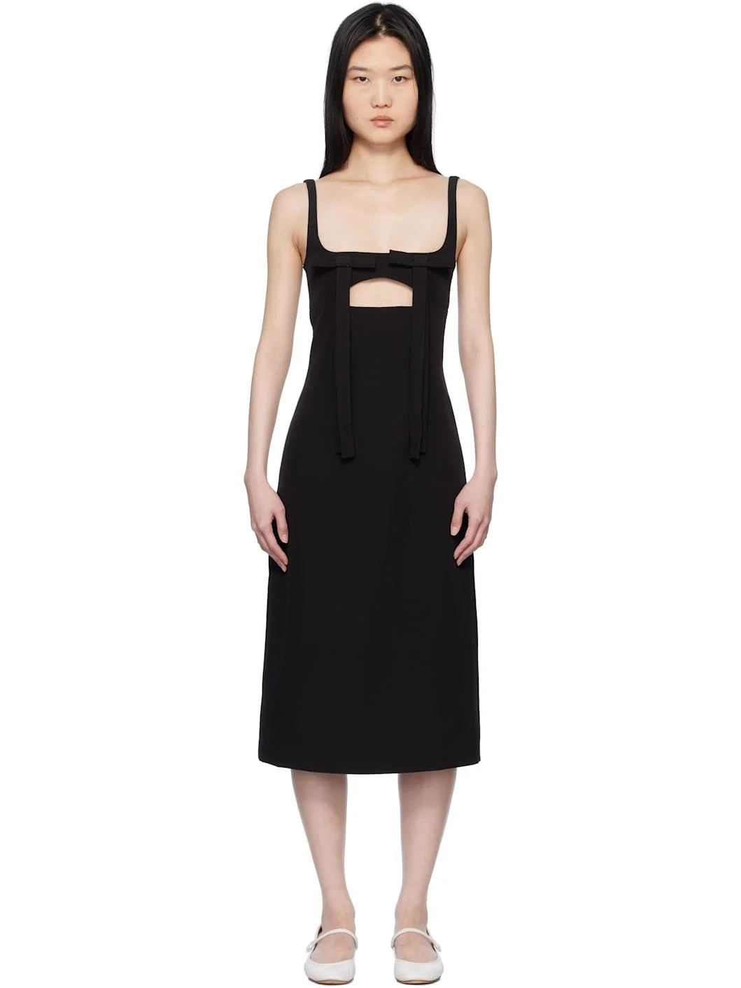 Black Machu Midi Dress - 1