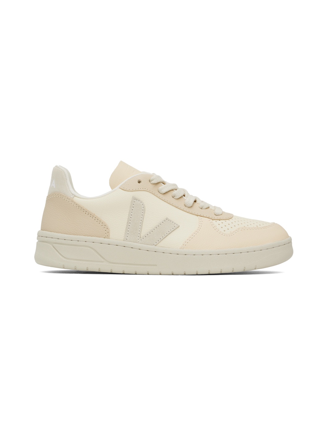Beige V-10 Sneakers - 1