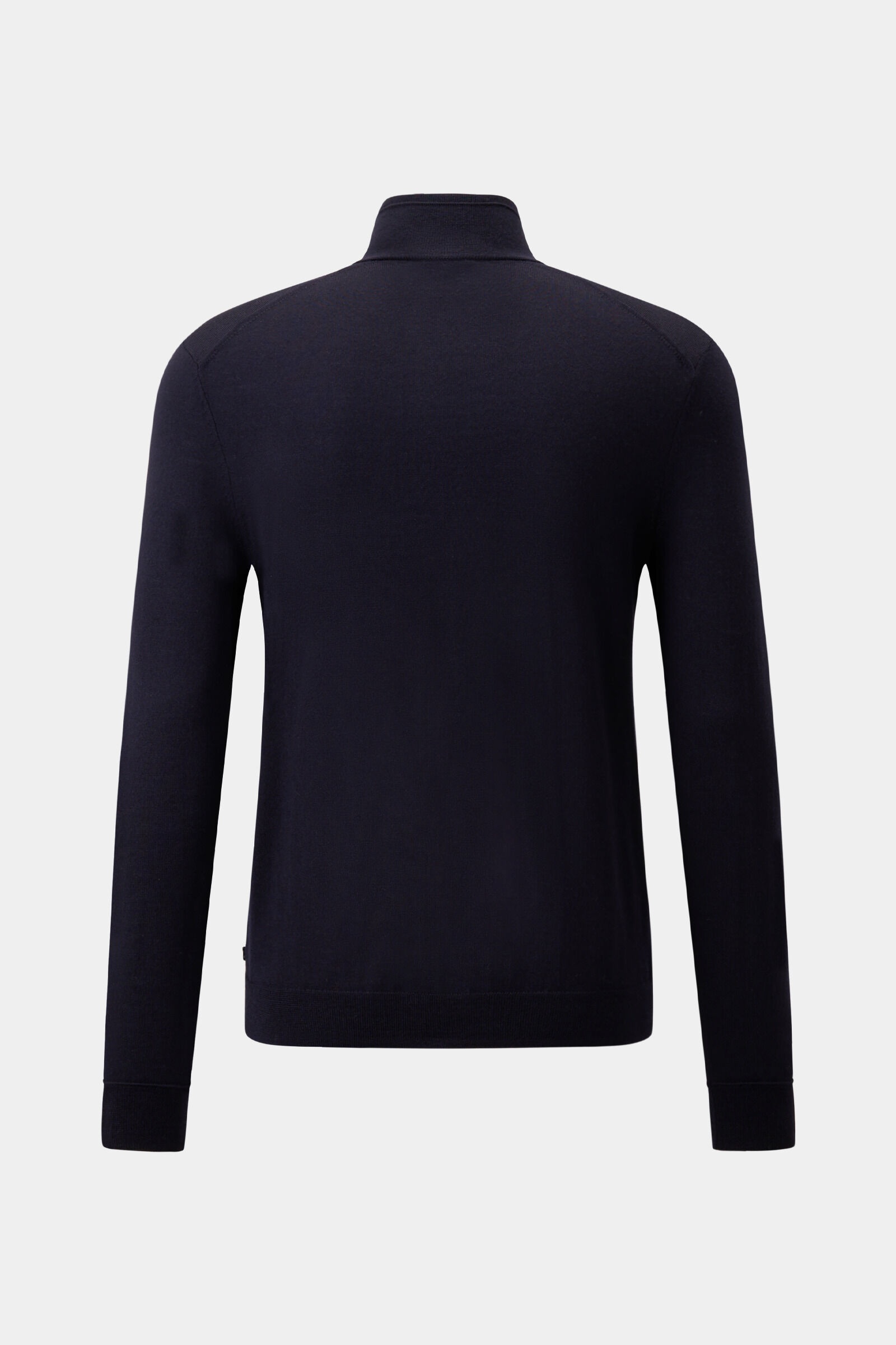 Oscar Merino knit jacket in Navy blue - 6
