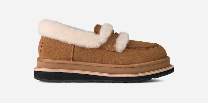 ® sacai Loafer Suede Shoes in Chestnut 1