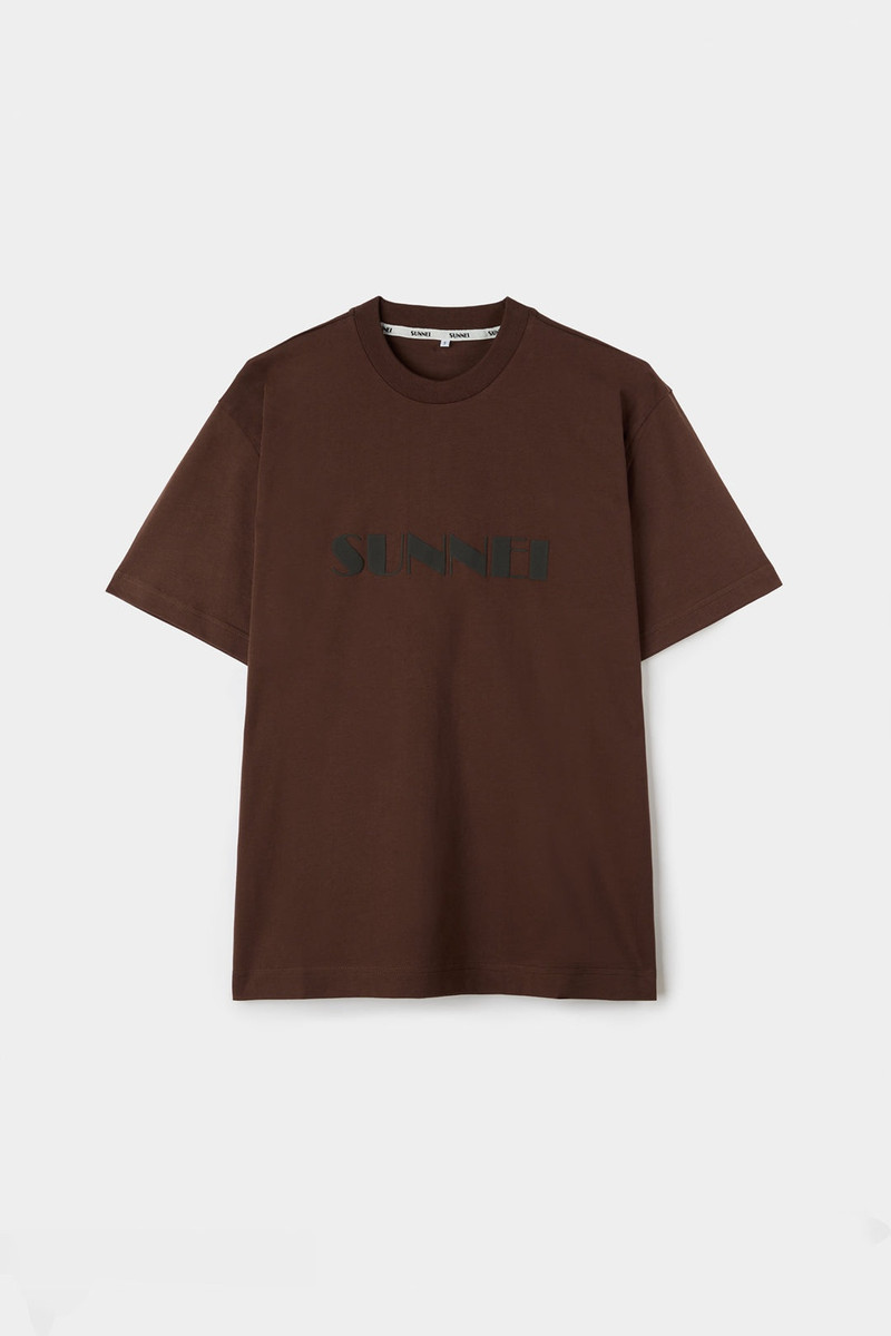 BIG LOGO T-SHIRT / brown 1