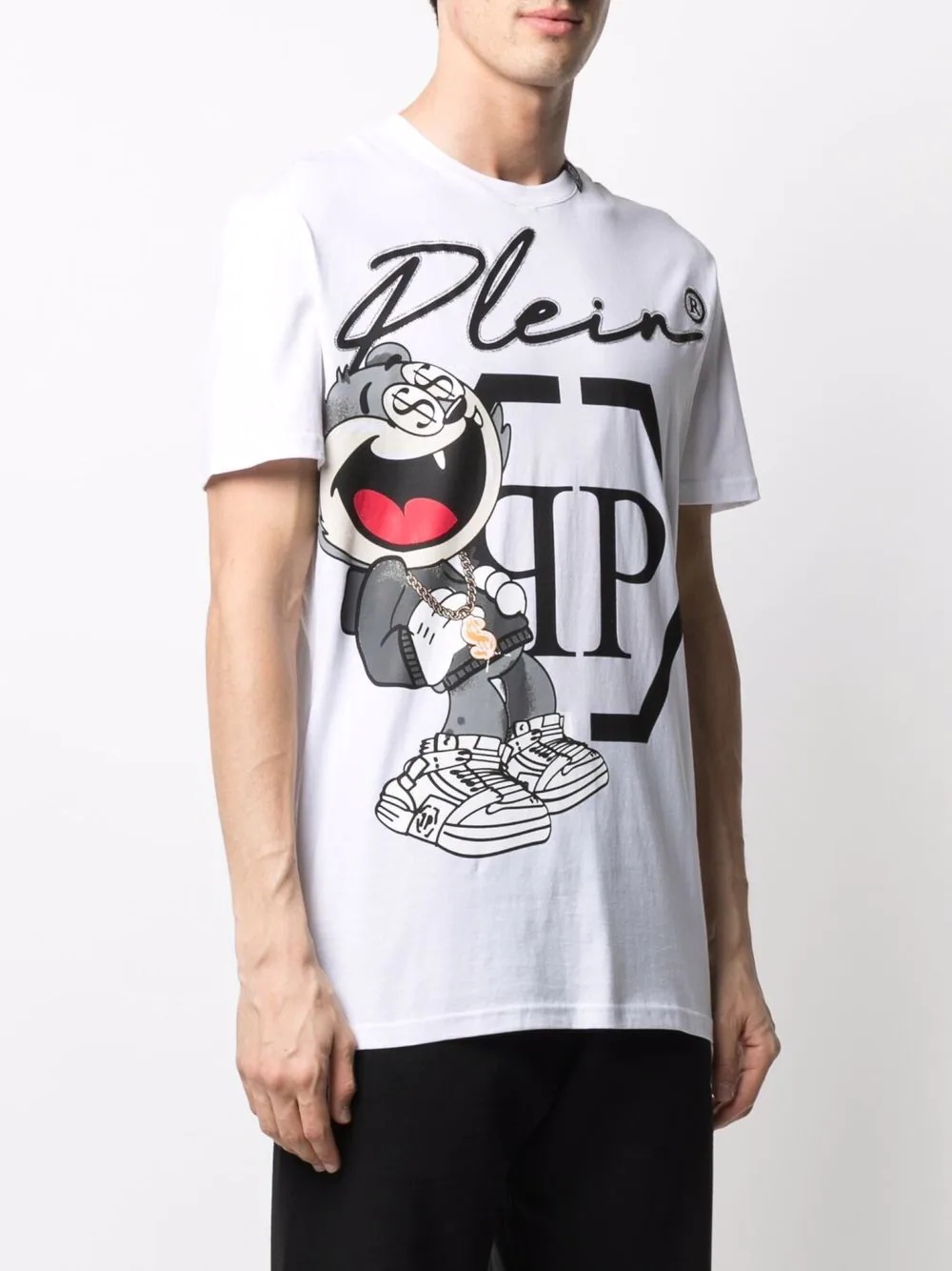 graphic-print logo T-shirt - 3