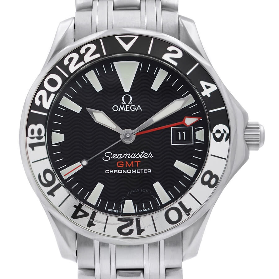 Pre-owned Omega Seamaster Professional GMT Automatic Chronometer Black Dial Men's Watch 2234.50 - 2
