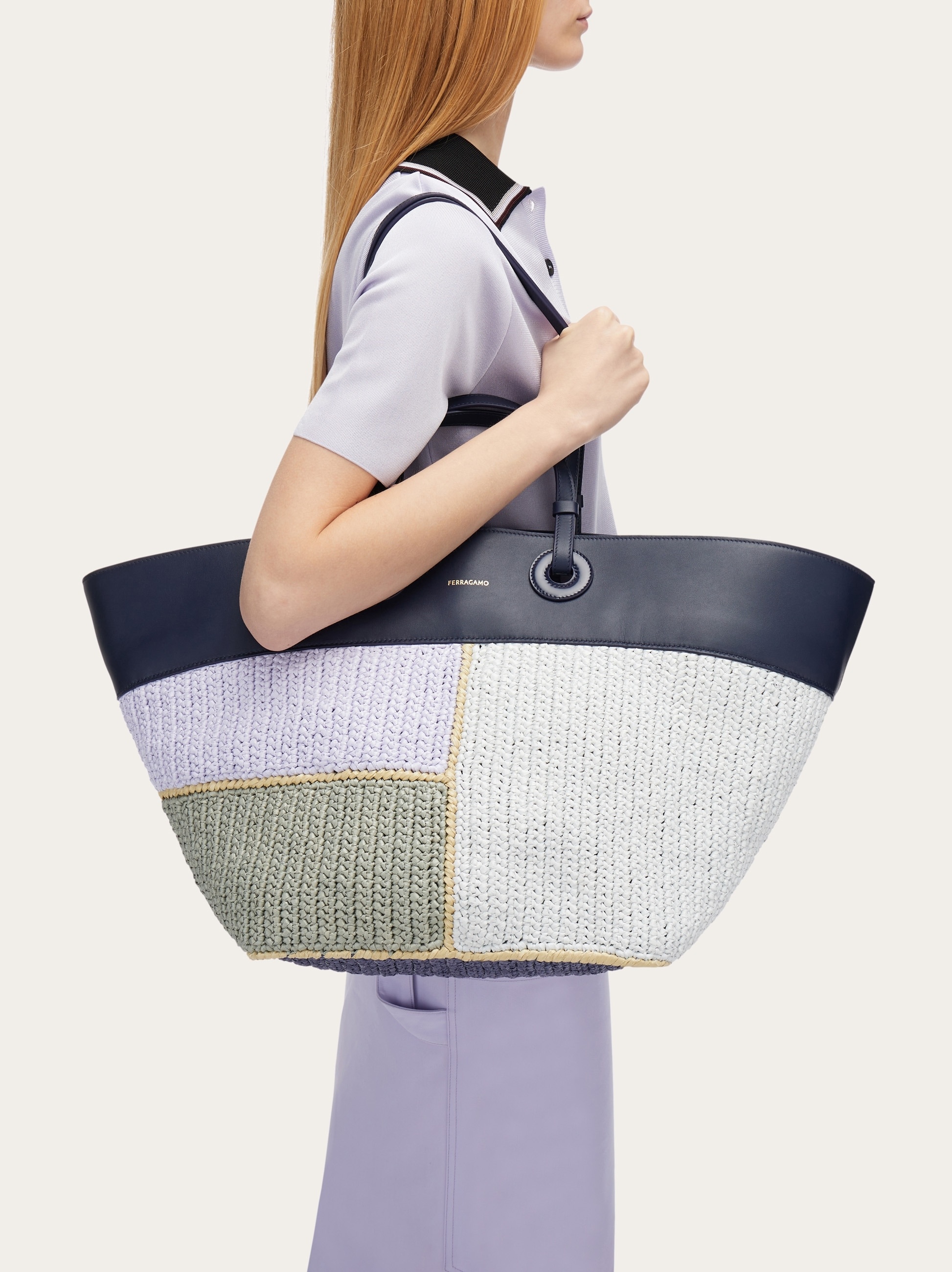 Patchwork tote bag (L) - 2