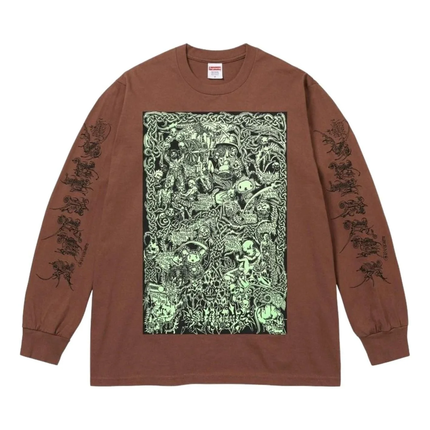Supreme SS26 Wombat L/S T-Shirt 'Brown' SUP-SS26-013-BRN - 1