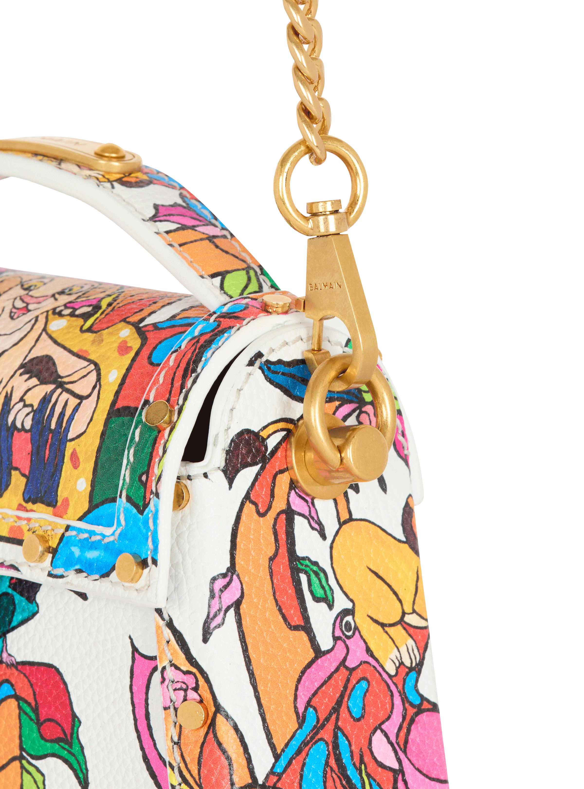 Disney x Balmain: The Lion King - B-Buzz Dynasty Small bag in Enfant Précoce print - 5