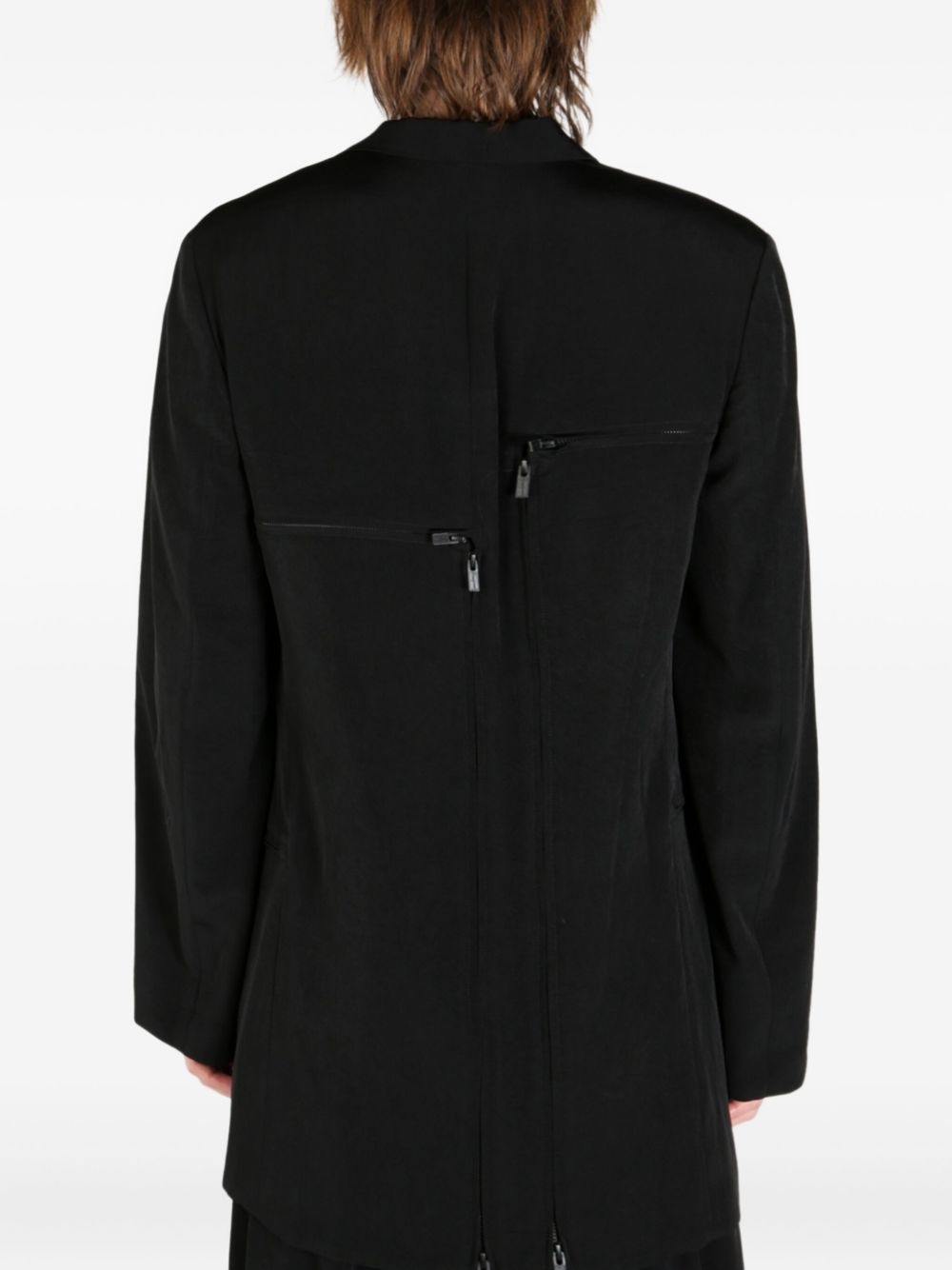 zip-detail blazer - 5