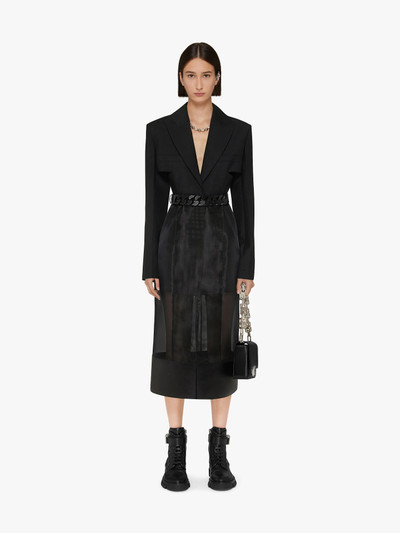 Givenchy MULTI-MATERIAL COAT WITH CUT OUT outlook