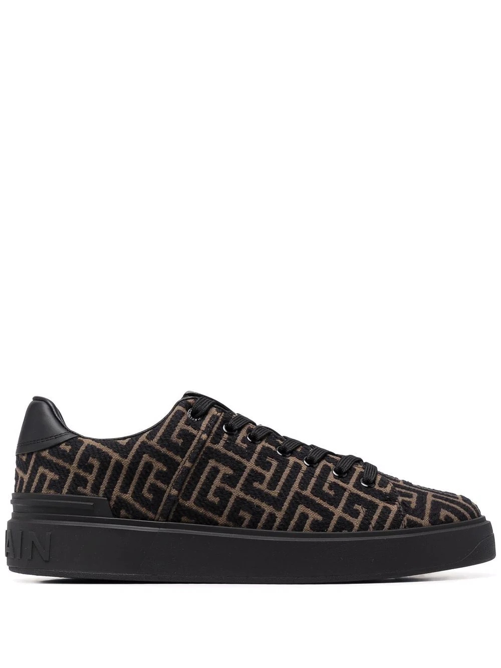 monogram jacquard B-Court sneakers - 1