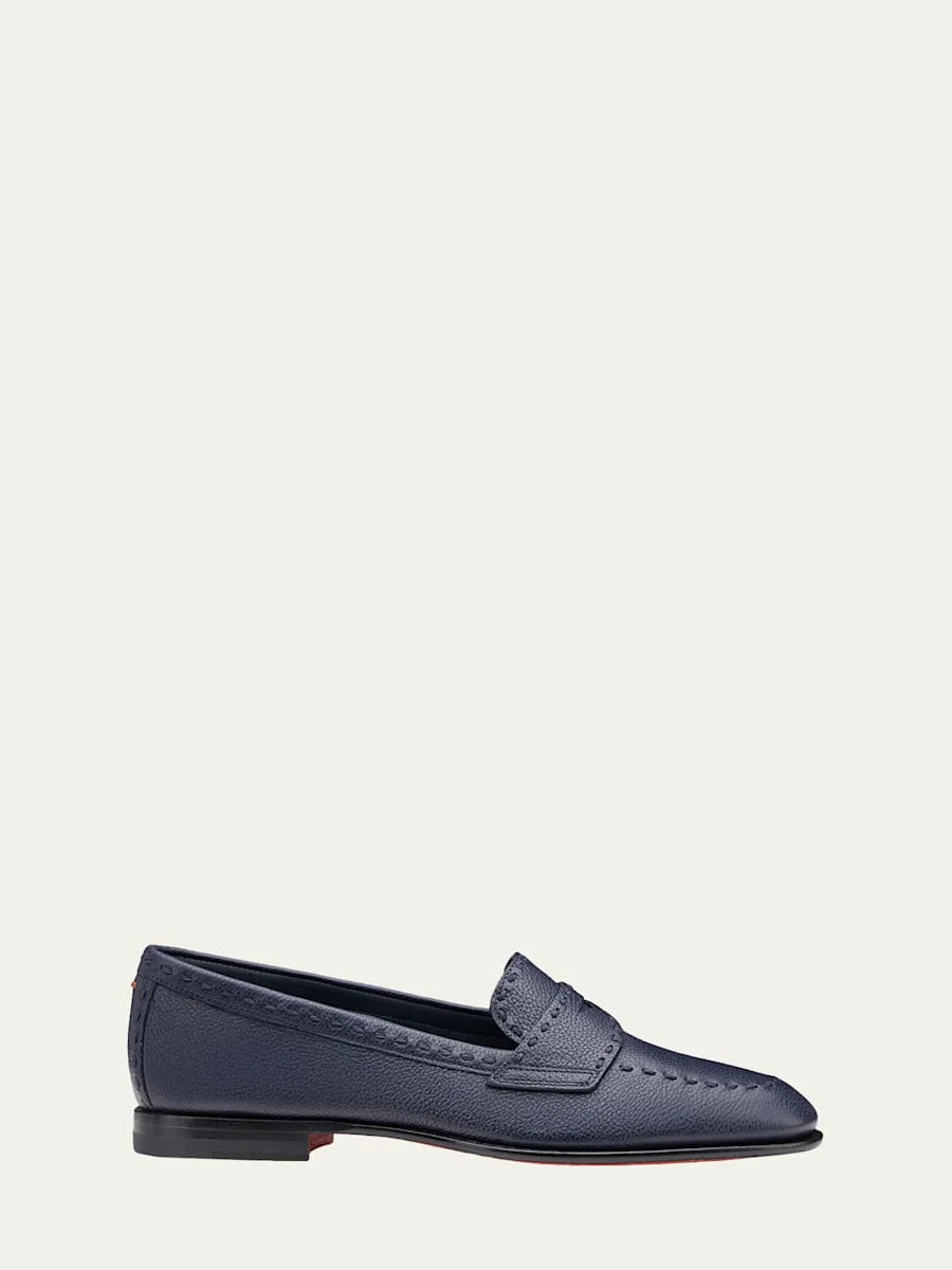 Marlene Leather Penny Loafers - 1