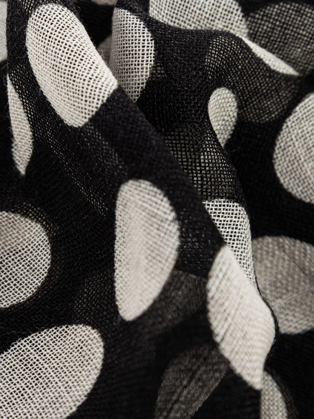 polka-dot pattern scarf - 2