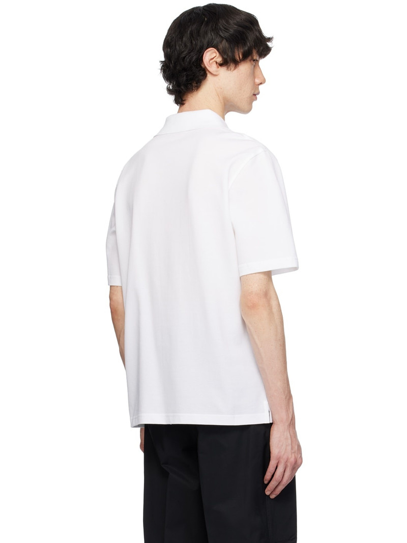 White Spread Collar Polo 3