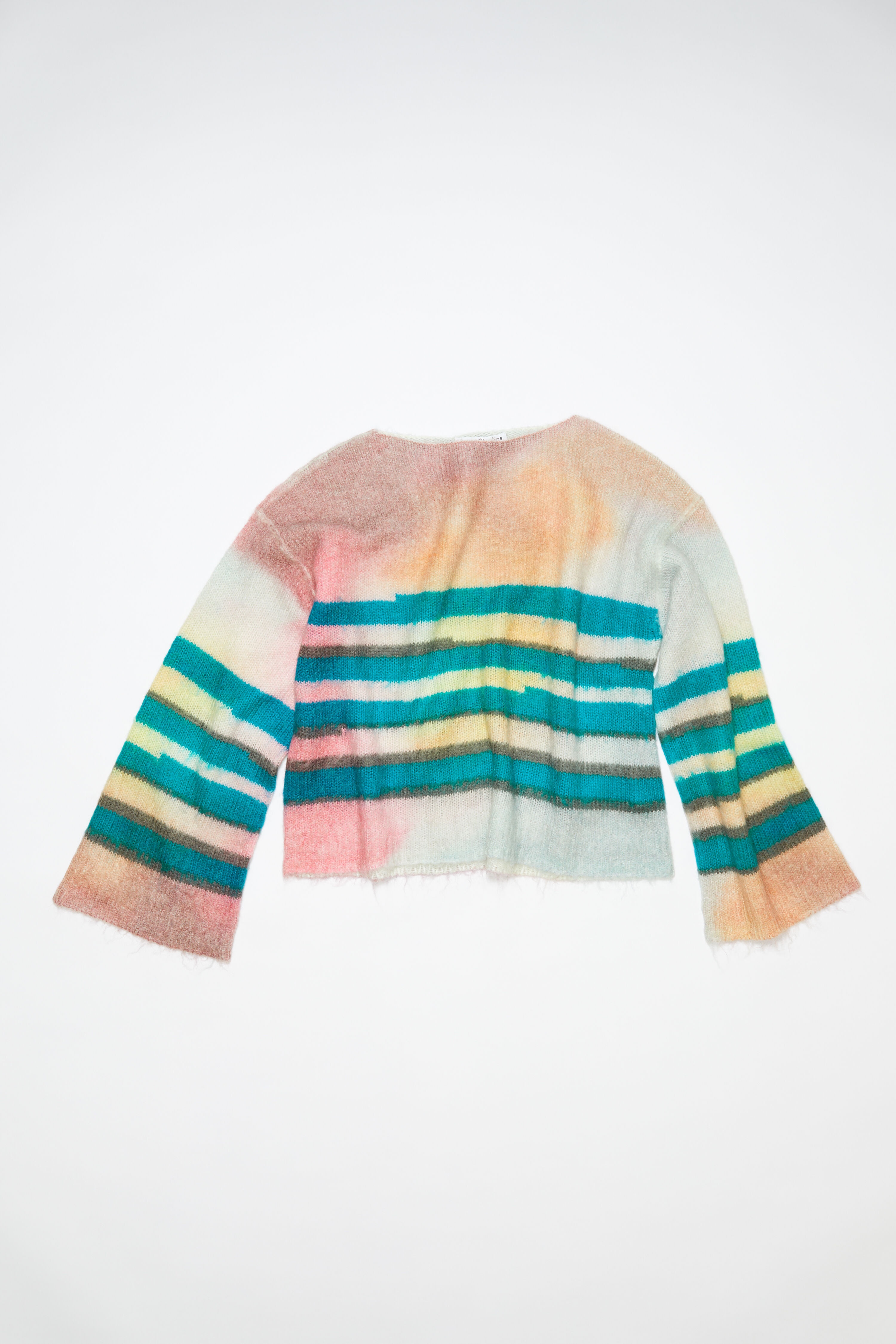 Mohair blend stripe jumper - Blue/multi - 1