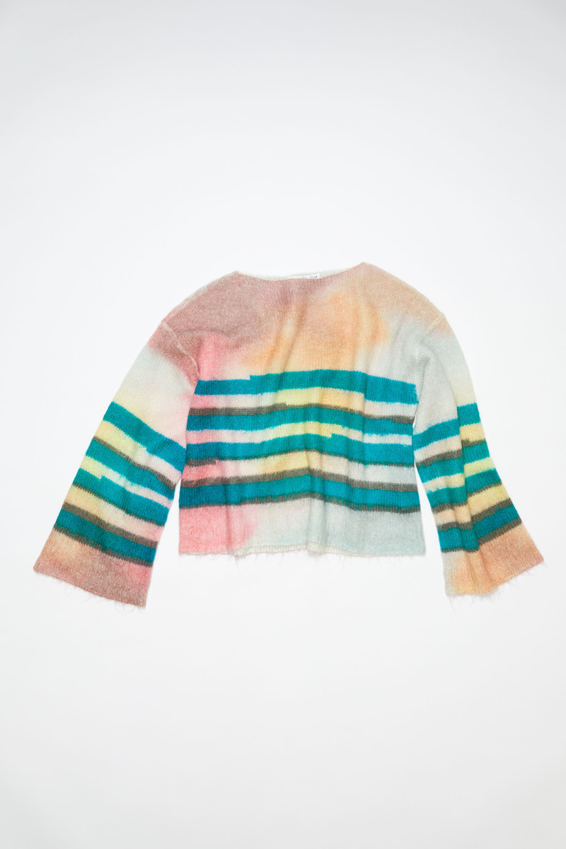 Mohair blend stripe jumper - Blue/multi 1
