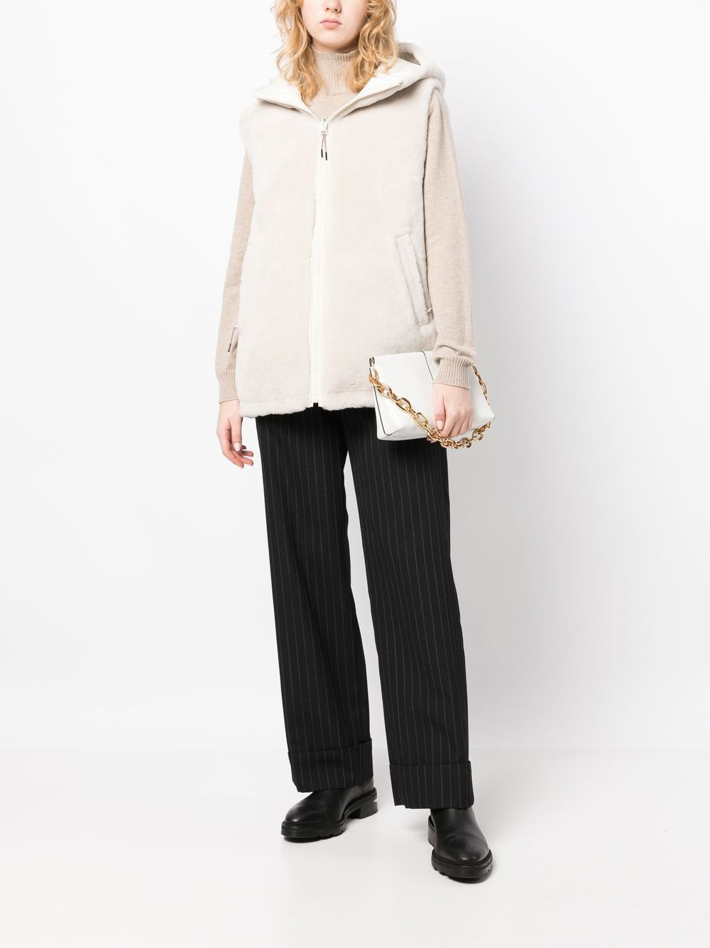 hooded padded gilet - 6