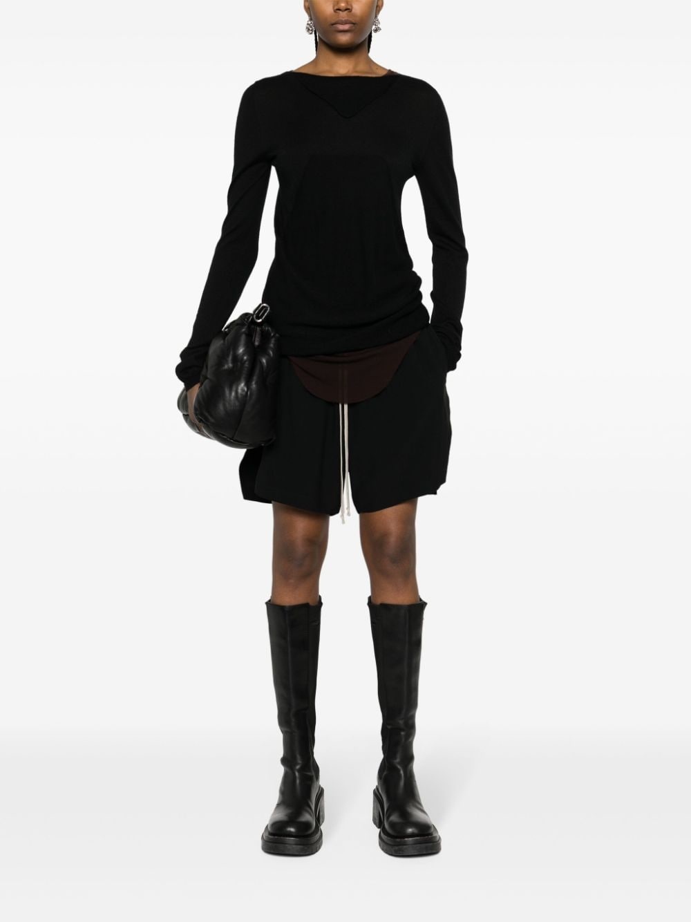 boat-neck cashmere jumper - 4