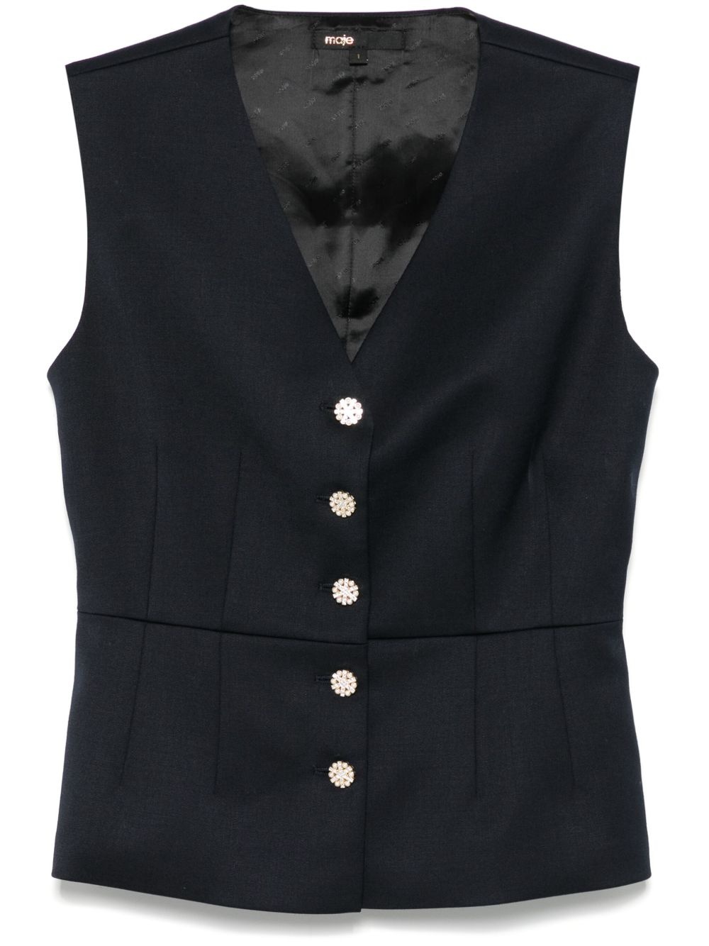 V-neck waistcoat - 1