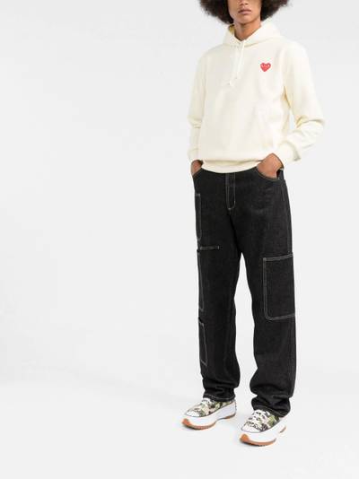 Comme des Garçons PLAY front logo hoodie outlook