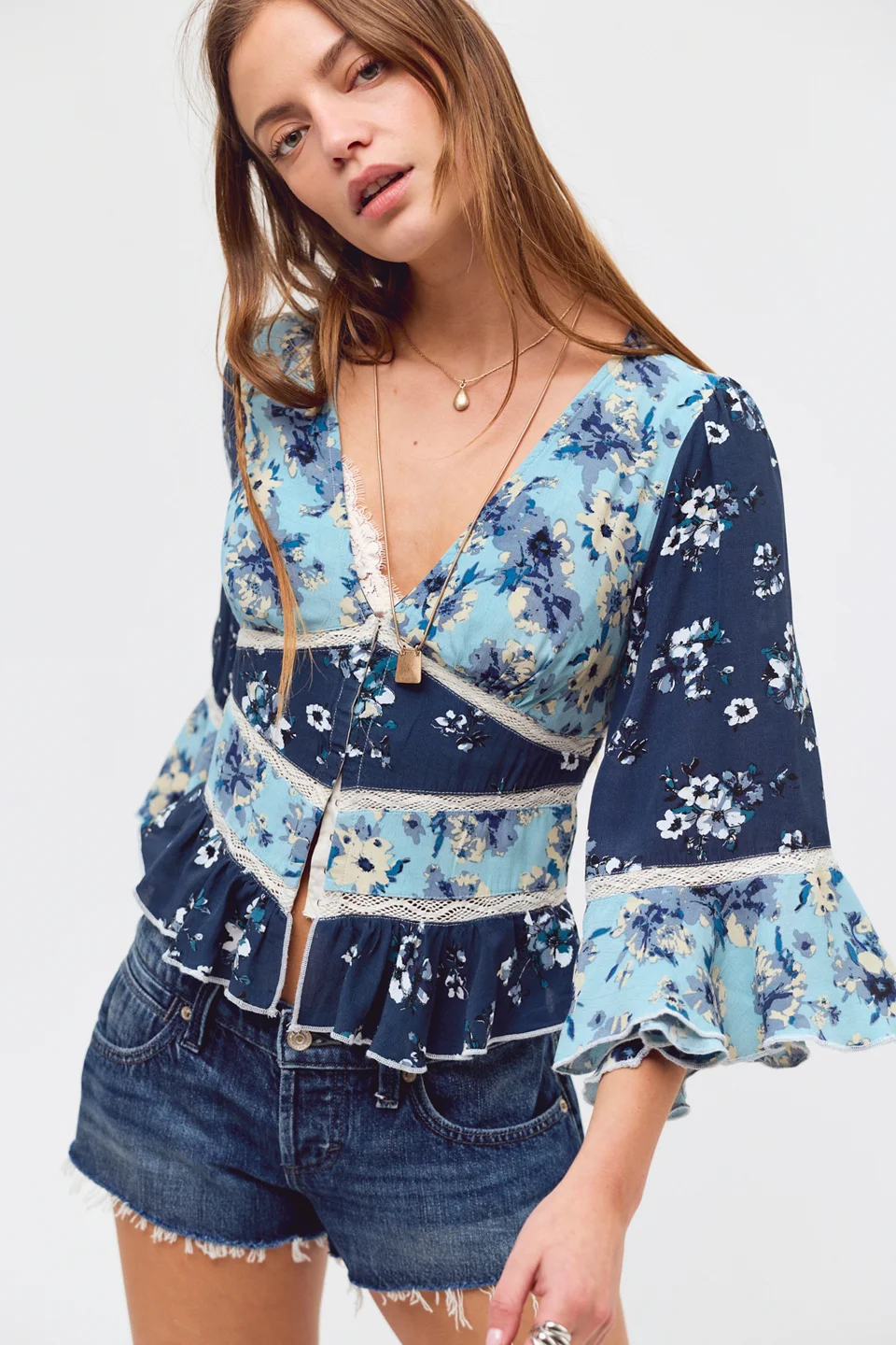 Stella Mixed Print Top - 1