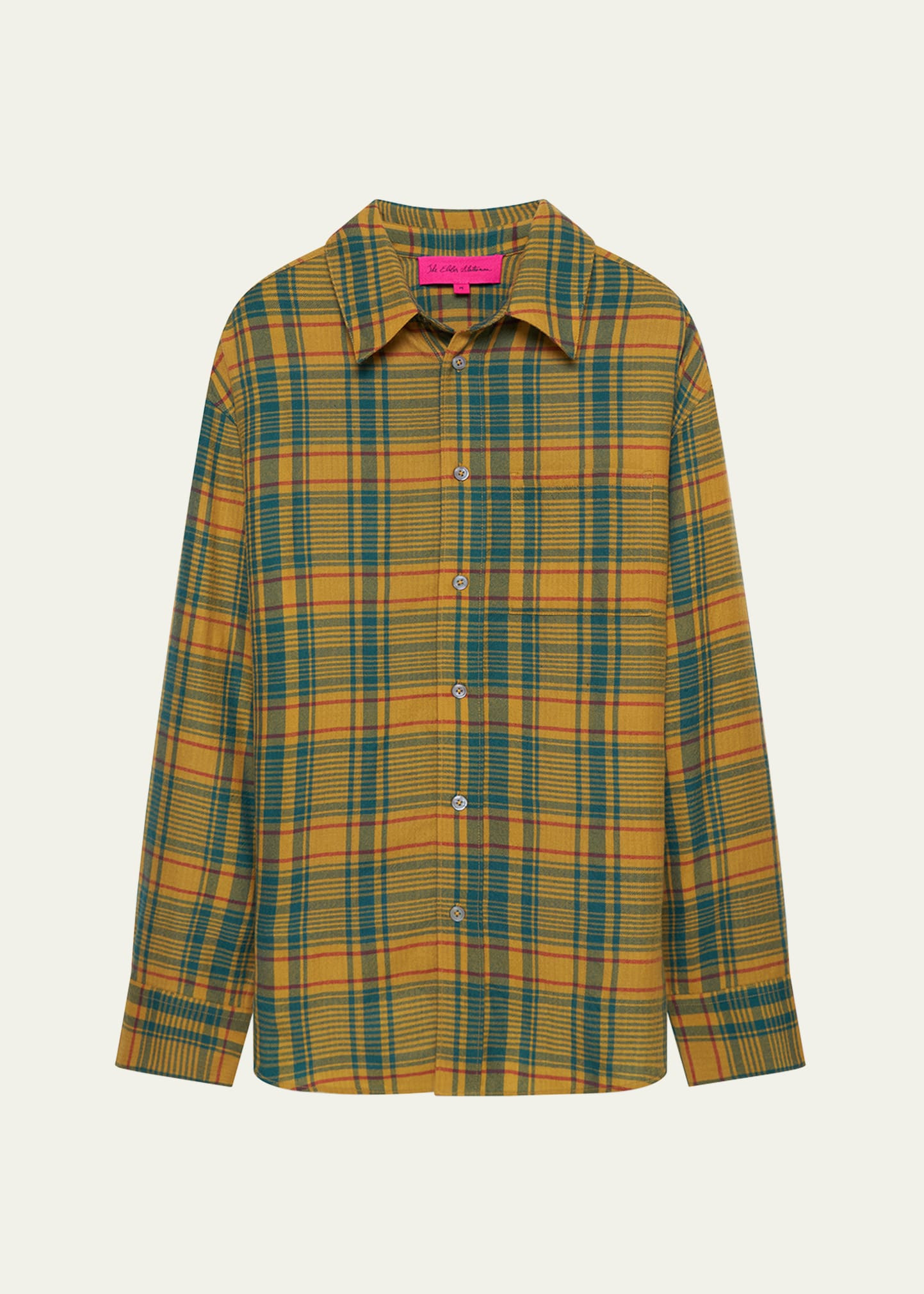 Men's Plaid Pashmina Sport Shirt - 1