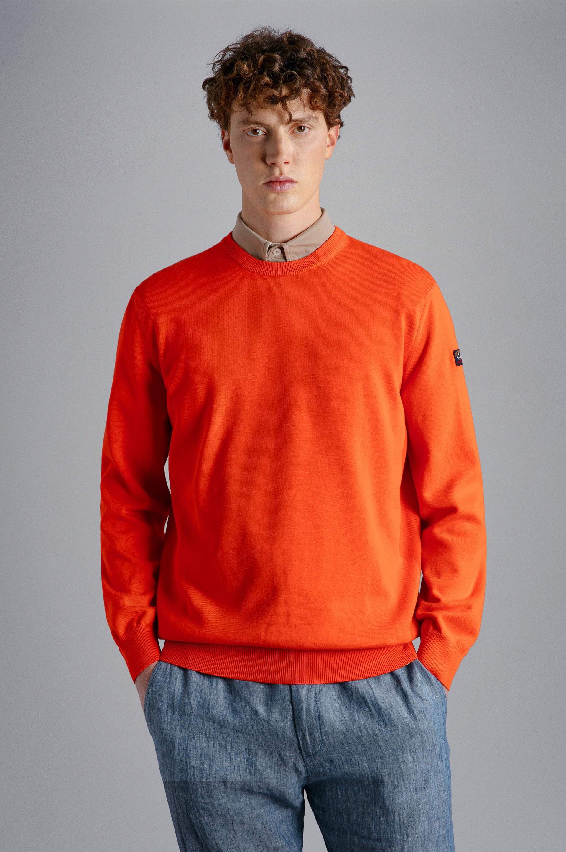 GARMENT DYED PIMA COTTON JUMPER - 6