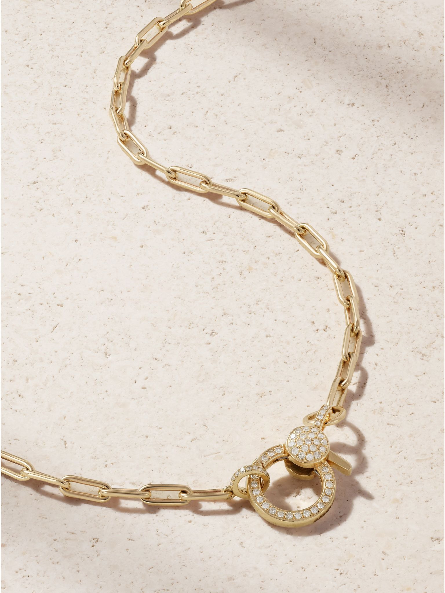 14-karat gold diamond necklace Gold - 4