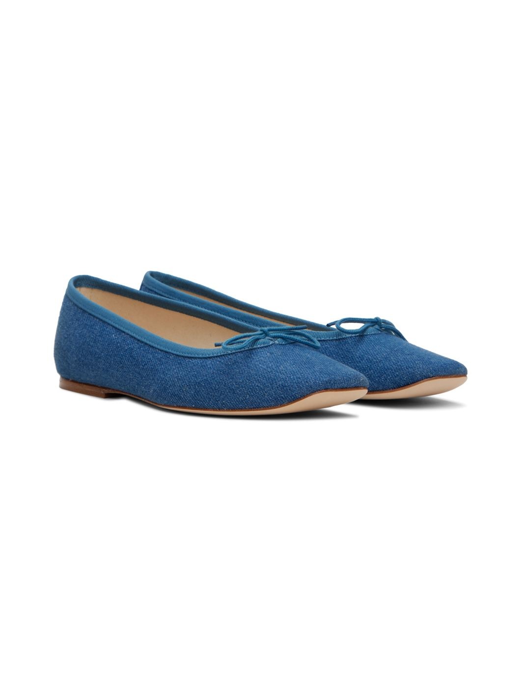 Blue Leah Ballerina Flats - 4