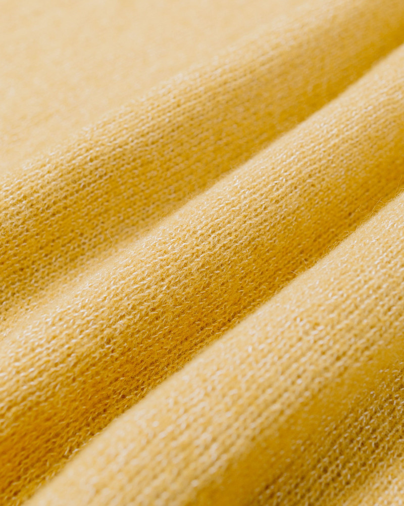 Knit Polo 9G Wool Silk Shaggy Gold 6