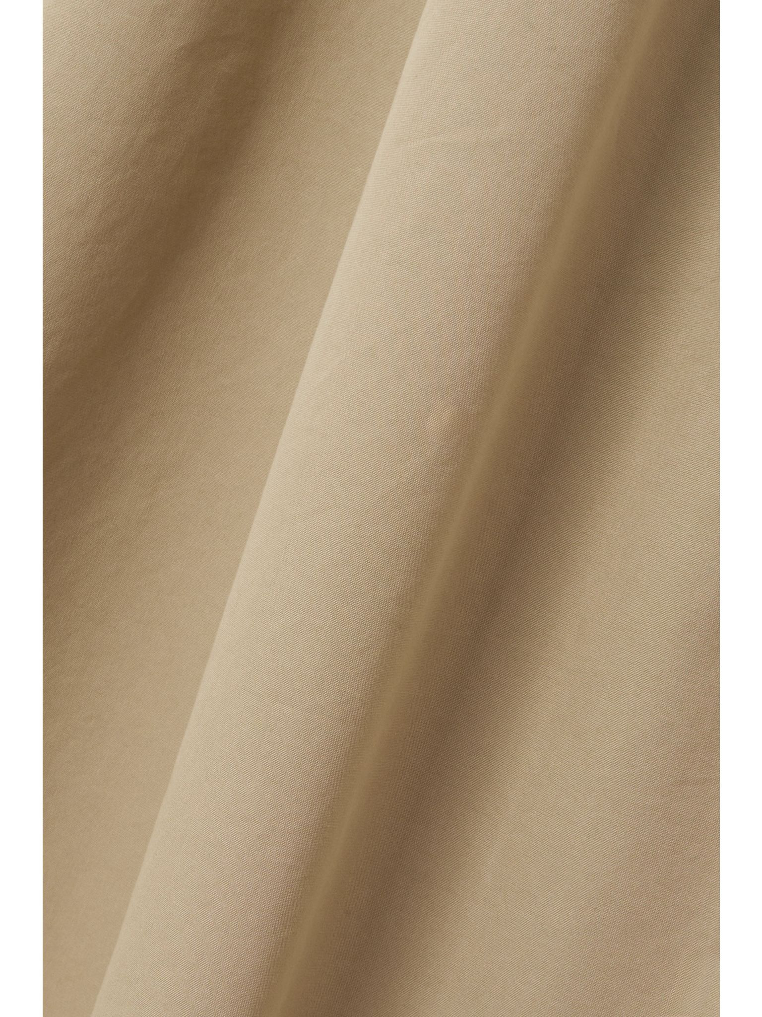 Tie-detailed cotton-blend maxi dress Beige - 4