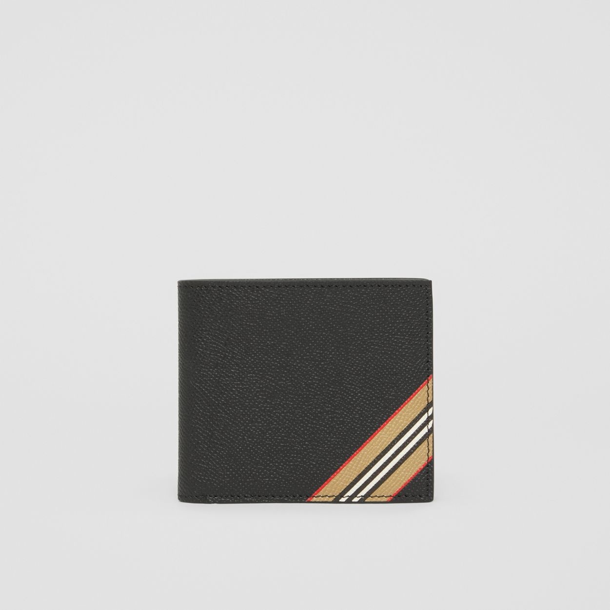 Icon Stripe Leather International Bifold Coin Wallet - 4