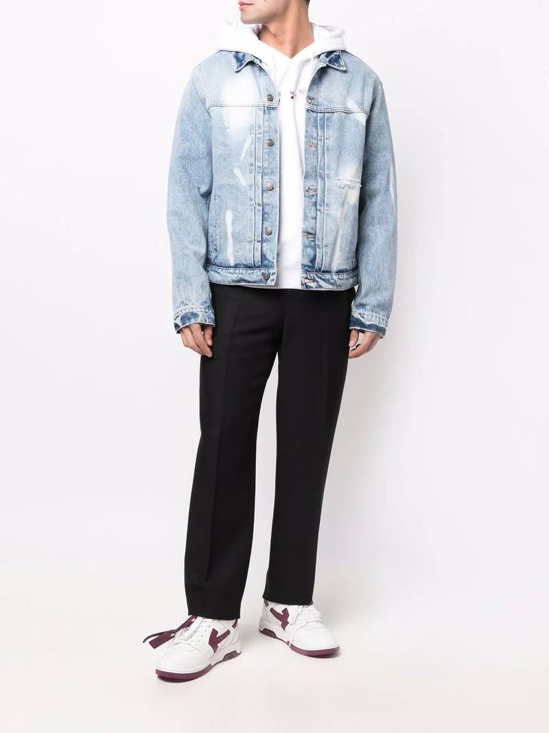 424 bleached denim jacket outlook
