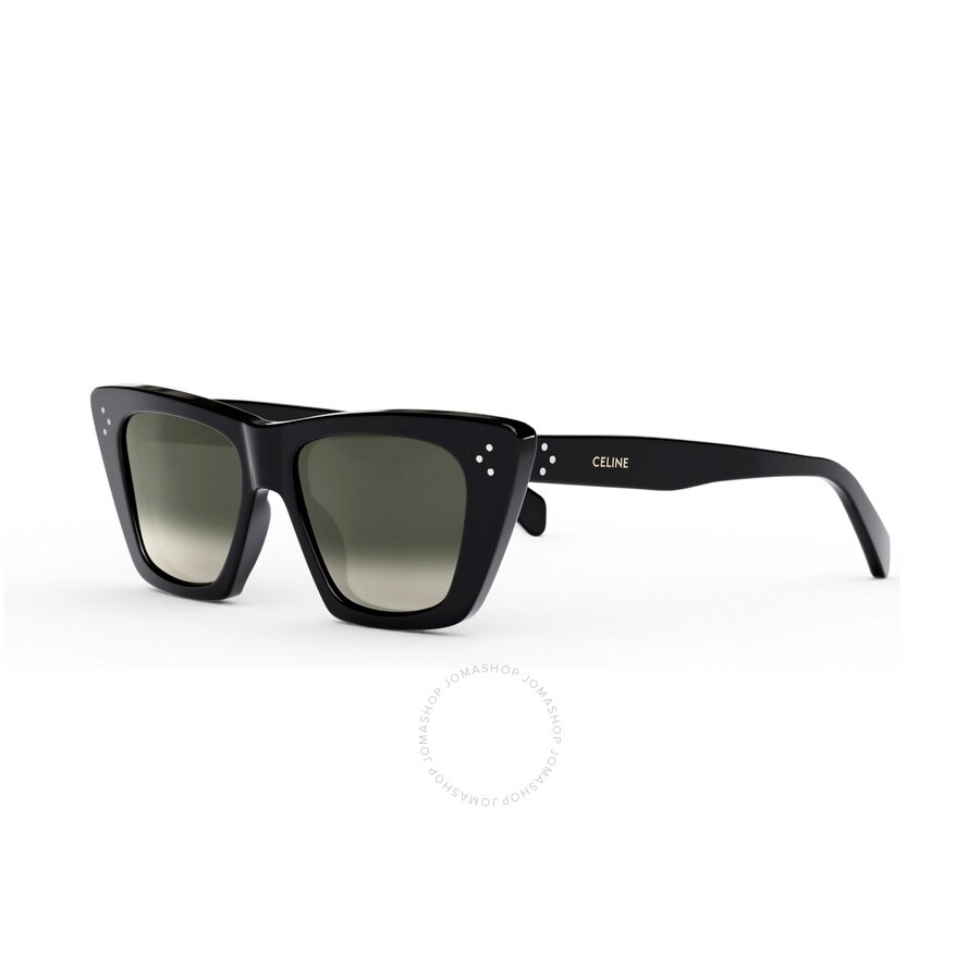 Celine BOLD 3 DOTS Grey Smoke Cat Eye Ladies Sunglasses CL40187I 01A 51 - 1