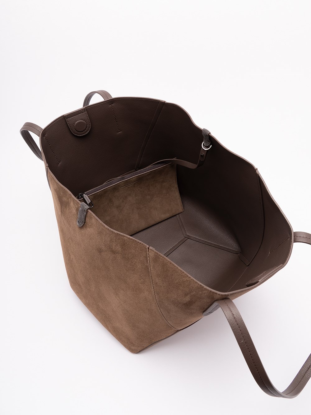 `Bc Duo` Bag In Suede With Monili - 5