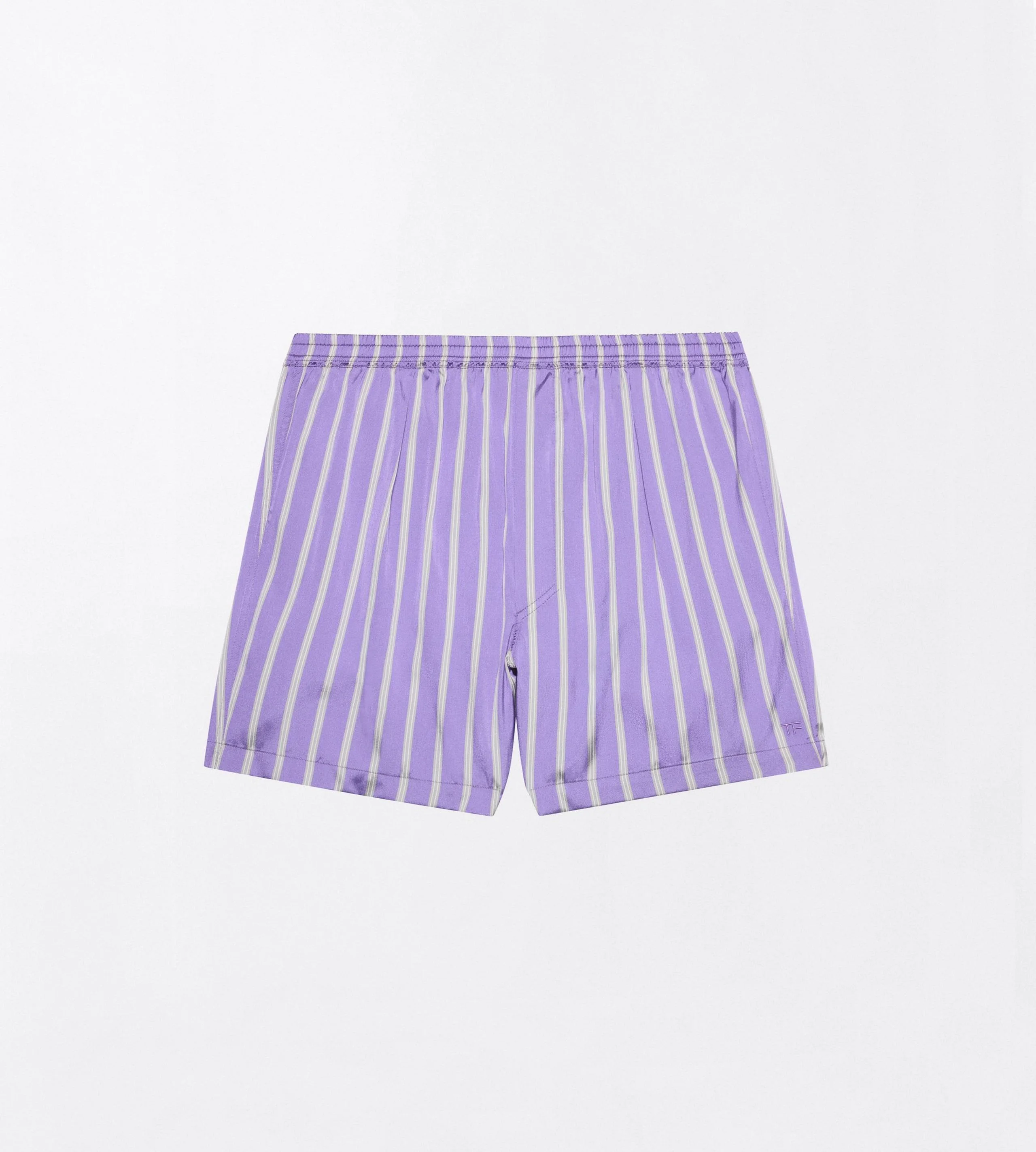 STRIPE SILK BOXER - 1