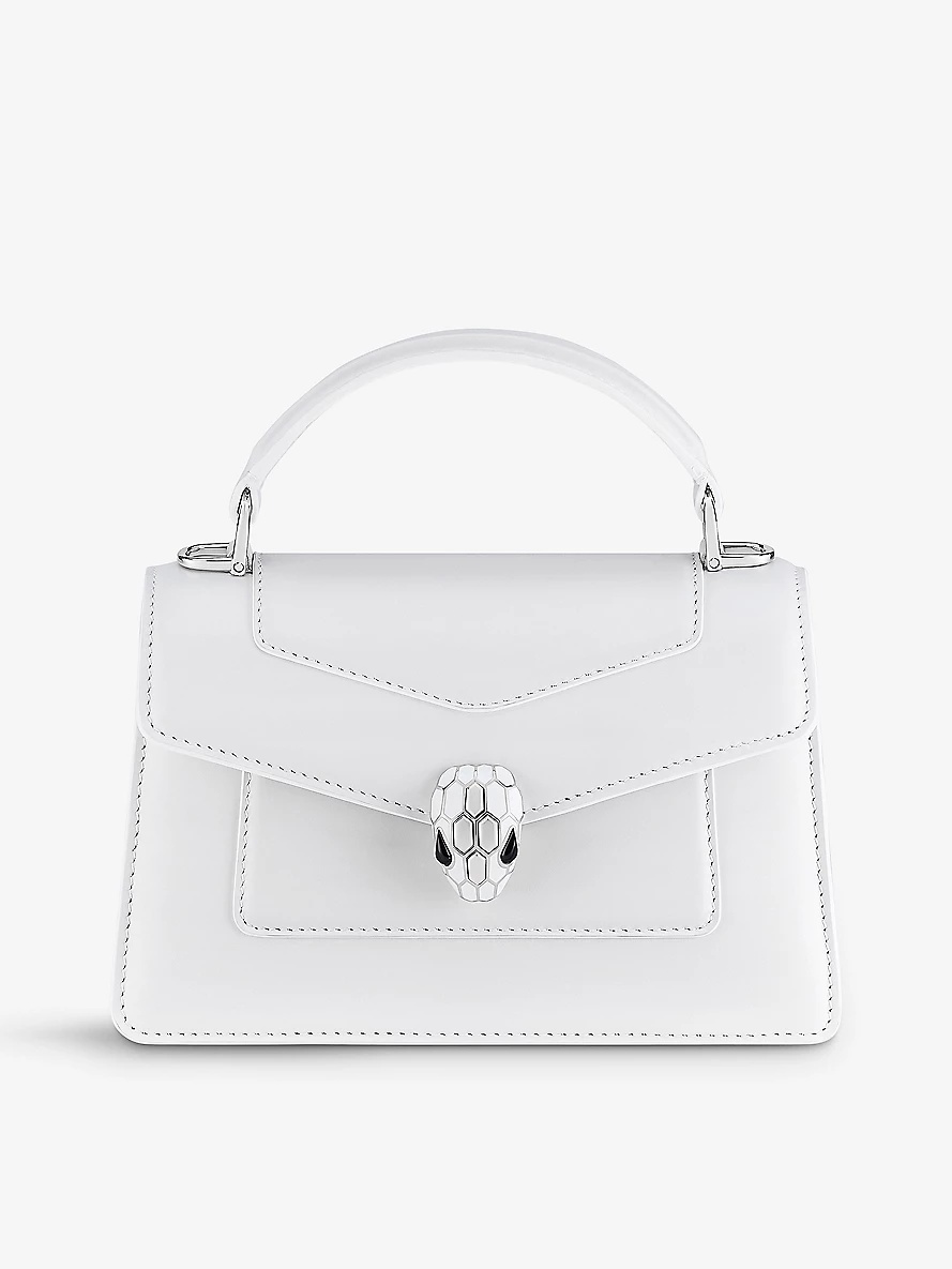 Serpenti Forever leather top-handle bag - 1