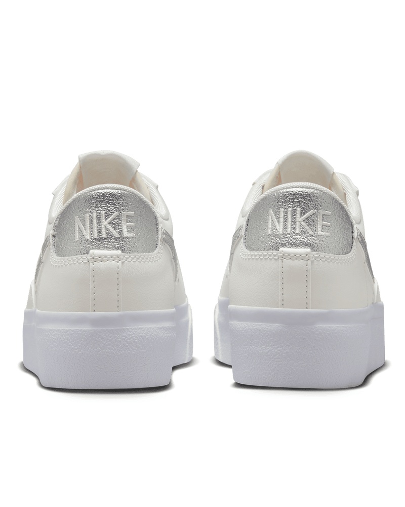 Women's Blazer Low Platform Summit White/Metallic Silver/Sail - 3