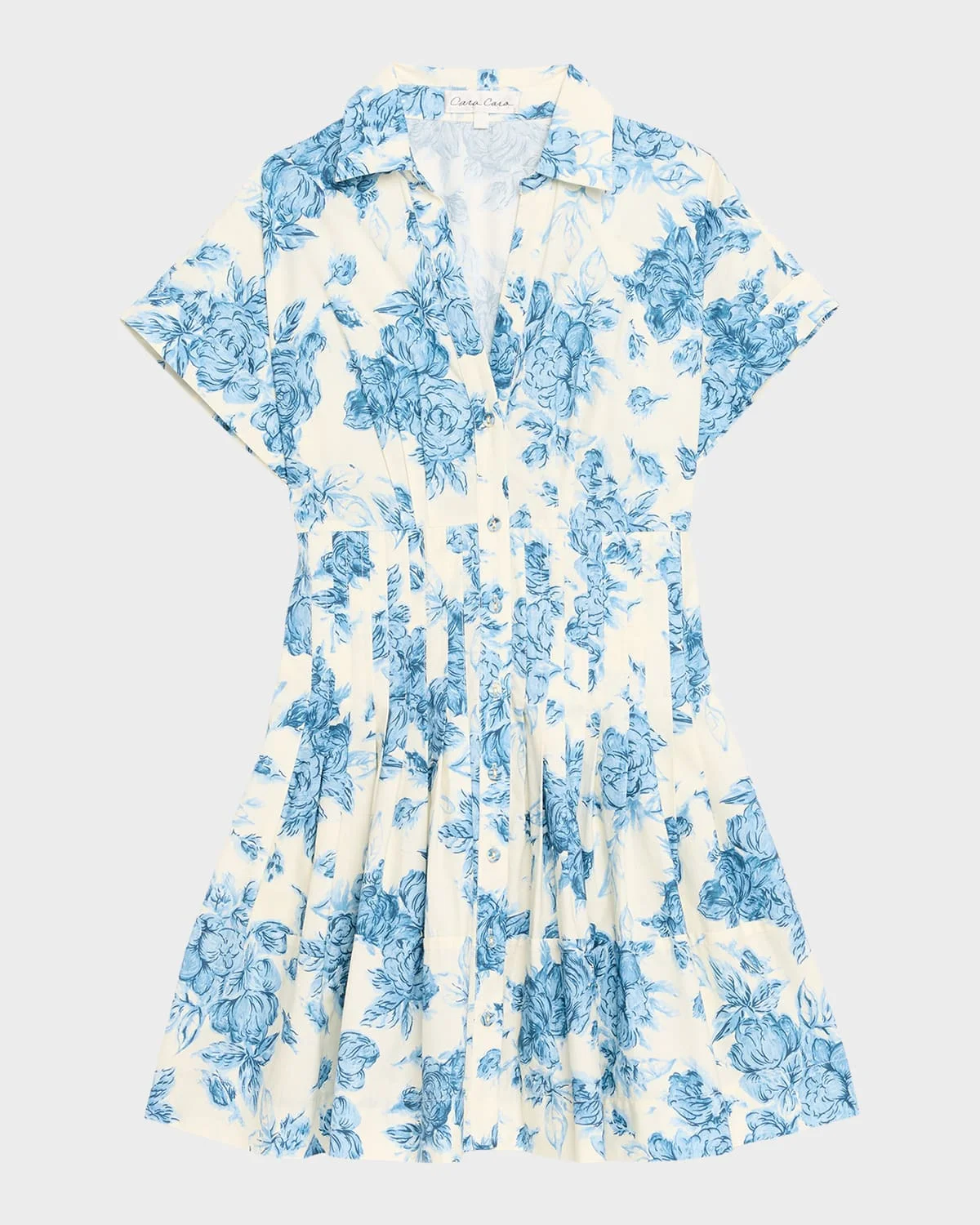 Nash Printed Button-Front Mini Dress - 1