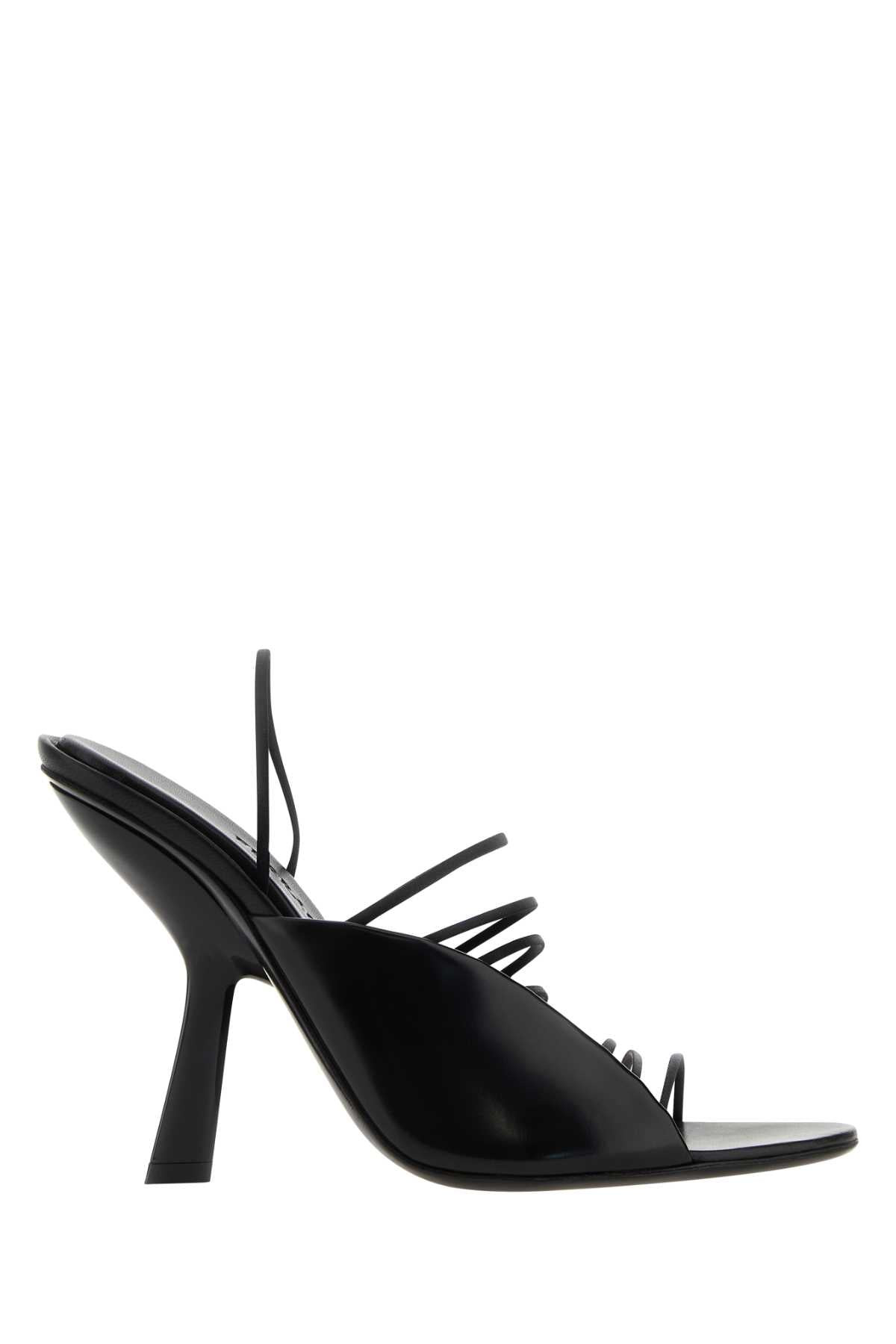 Salvatore Ferragamo Women Black Fabric And Leather Sandals - 1