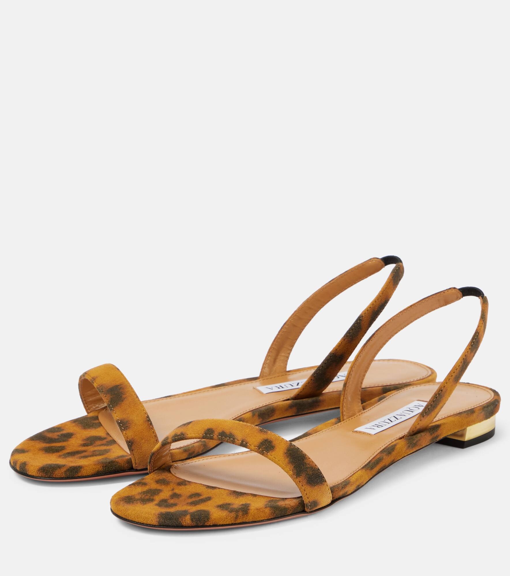 So Nude leopard-print suede sandals - 5