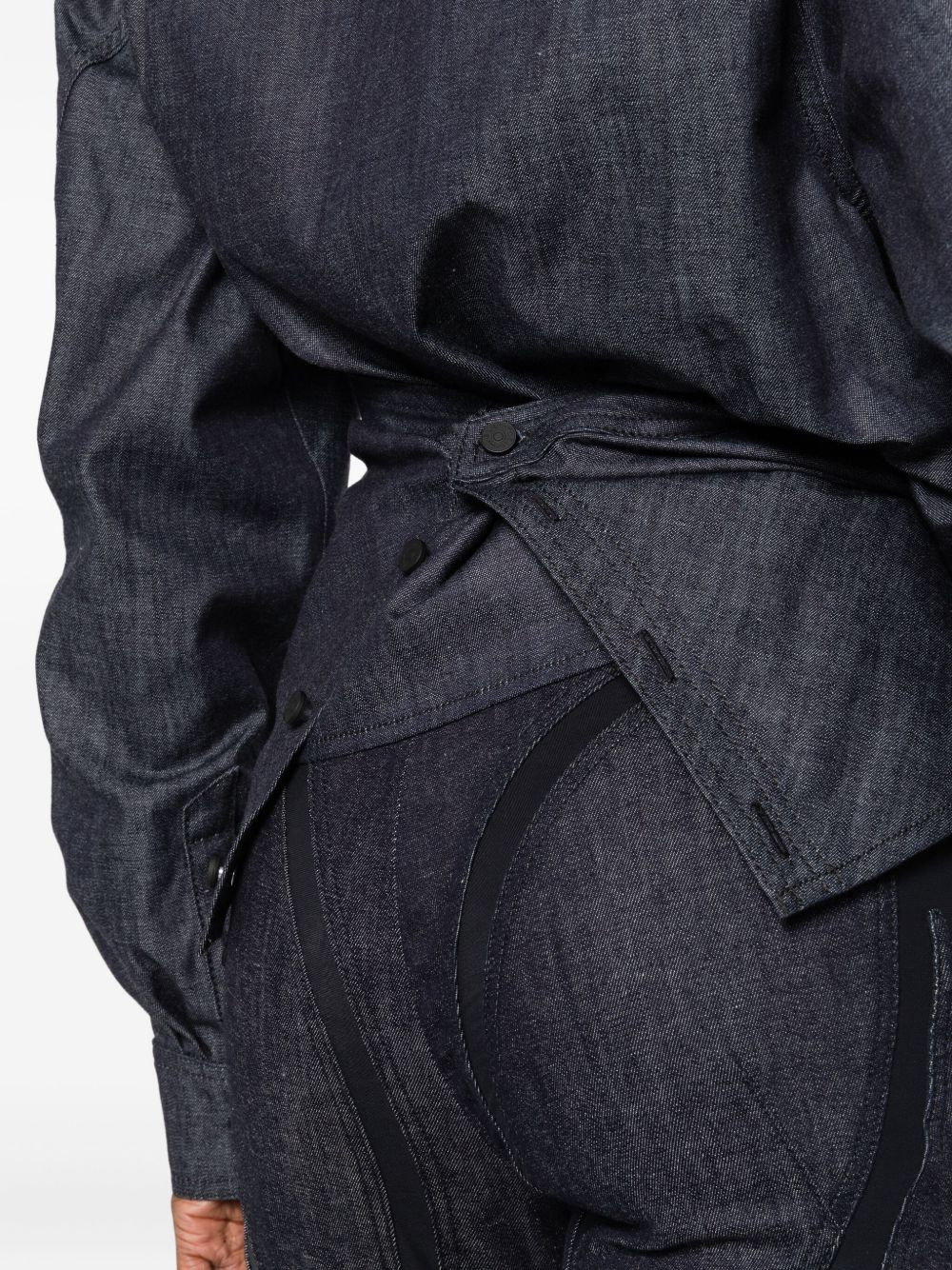 asymmetrical button-fastening shirt - 5