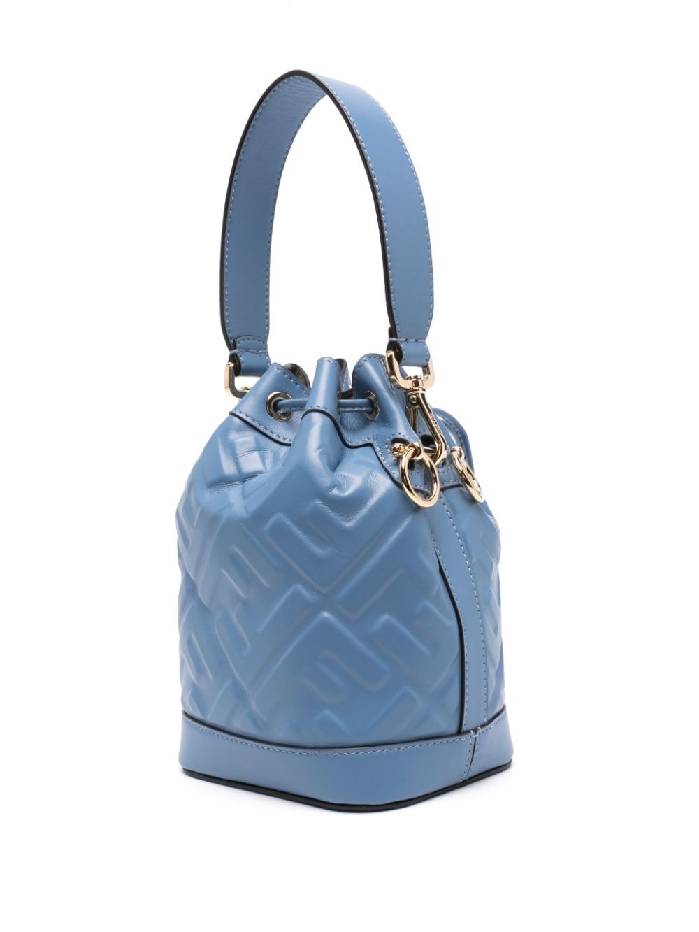 Mon tresor mini leather bucket bag - 4