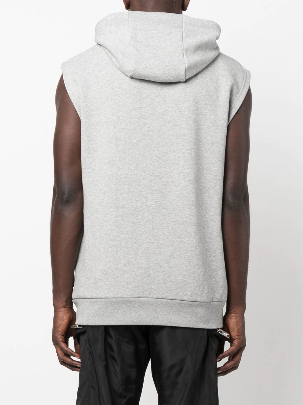 Hexagon sleeveless hoodie - 4